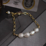 HUANZHI 2019 New Korean Simple Gold Metal Plated Human Head Coin Pearl Portrait Leaf Bracelets for Women Girl Bangle Party Gift