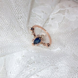 MENGJIQIAO 2019 New Korean Sweet Heart Flower Cubic Zircon Adjustable Rings For Women Girls Fashion Party Crystal Bague Jewelry